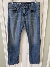 AG The Geffen Cotton Jeans Men's 34x32 Blue SLOUCHY SLIM Casual Pants USA MADE