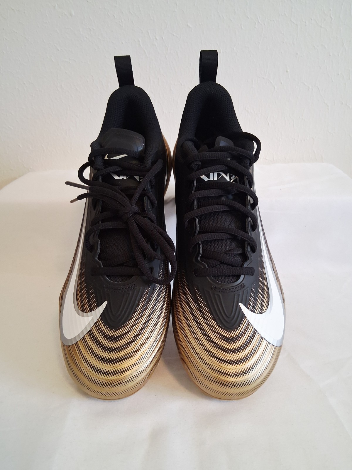 Nike Vapor Speed 3 Gold Black Football Cleats Mens Size 9.5  thumbnail 5