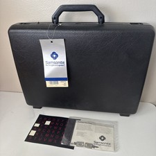 Samsonite Broker GL Hard Shell Briefcase Blk Locking 3” Attaché WITH KEYS GUC