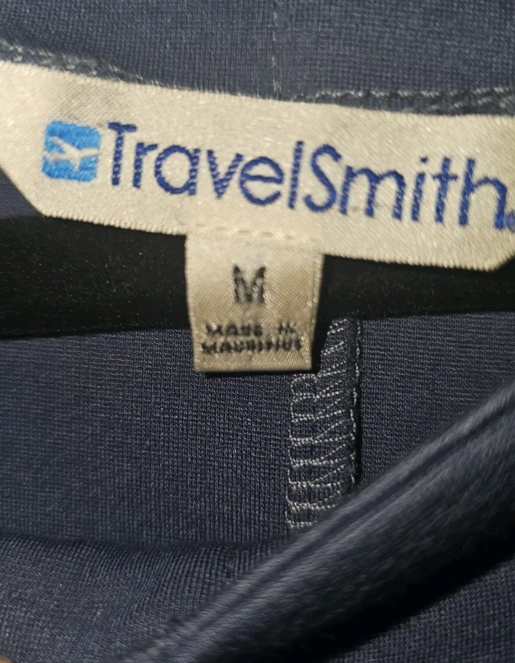 Vestido para mujer TravelSmith Travel Smith azul talla mediana M manga 3/4 pulóver Foto 2 de 4
