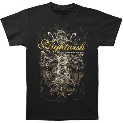 Men's Nightwish Endless Forms Summer Festivals 2016 T-shirt Small Black