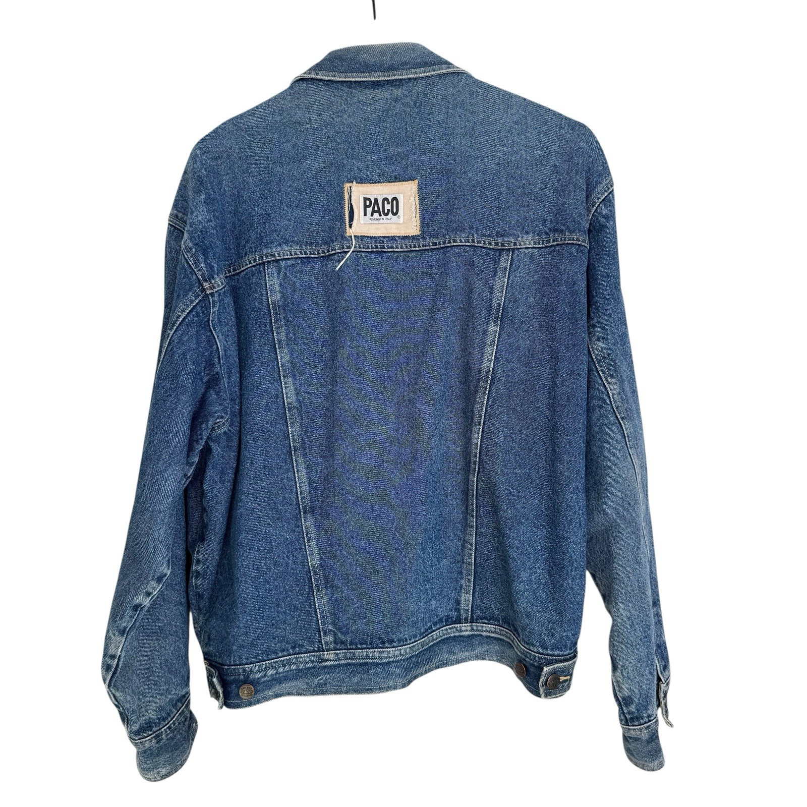 Vintage PACO Patchwork Denim Jacket Southwestern … - image 2