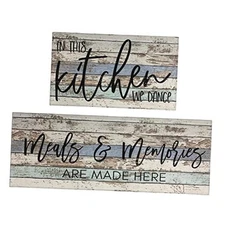 Kitchen Rug Sets of 2 Piece Non Slip Kitchen Rugs and Mats Washable Kitchen 