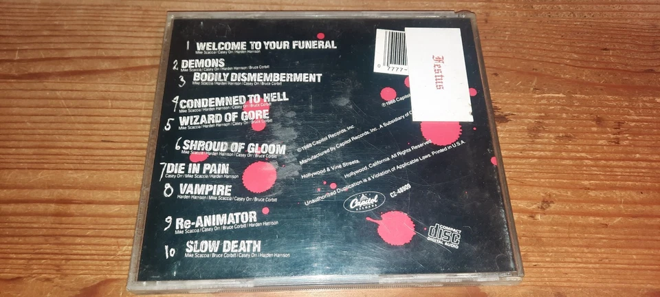 Rigor Mortis - Rigor Mortis CD - Original 1st press von 1988 - Bild 3 von 3