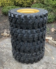 HD FOAM FILLED 10-16.5 SKS-9 Skid Steer Tires/Rims for Caterpillar &more-10X16.5