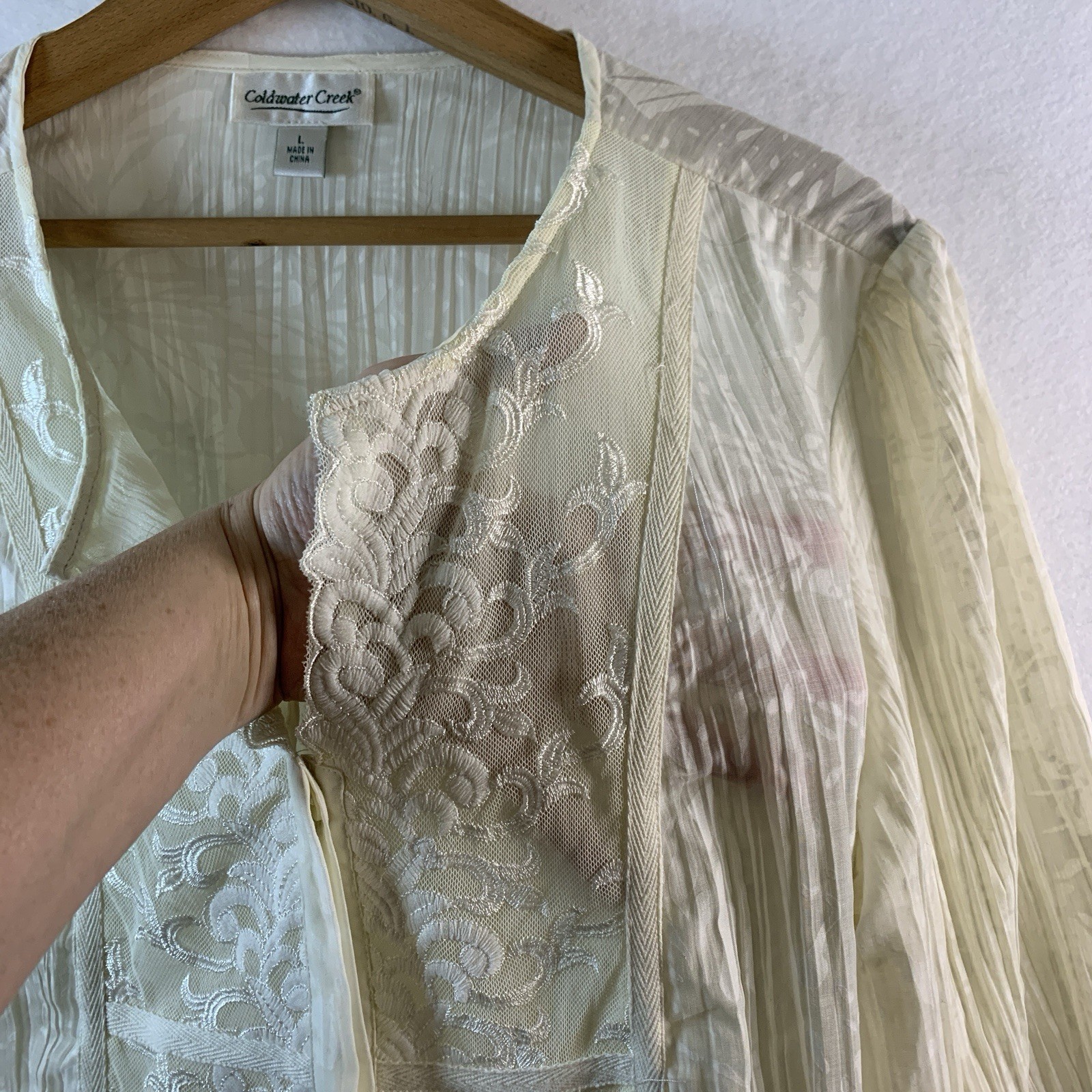 Coldwater Creek Womens Semi Sheer Boho Romantic B… - image 13