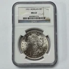 1921 Morgan Silver Dollar $1 NGC MS 63 US Coin