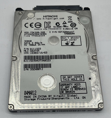 Hitachi Z5K320-320 HTS543232A7A384 320GB SATA 2,5'' Festplatte HDD