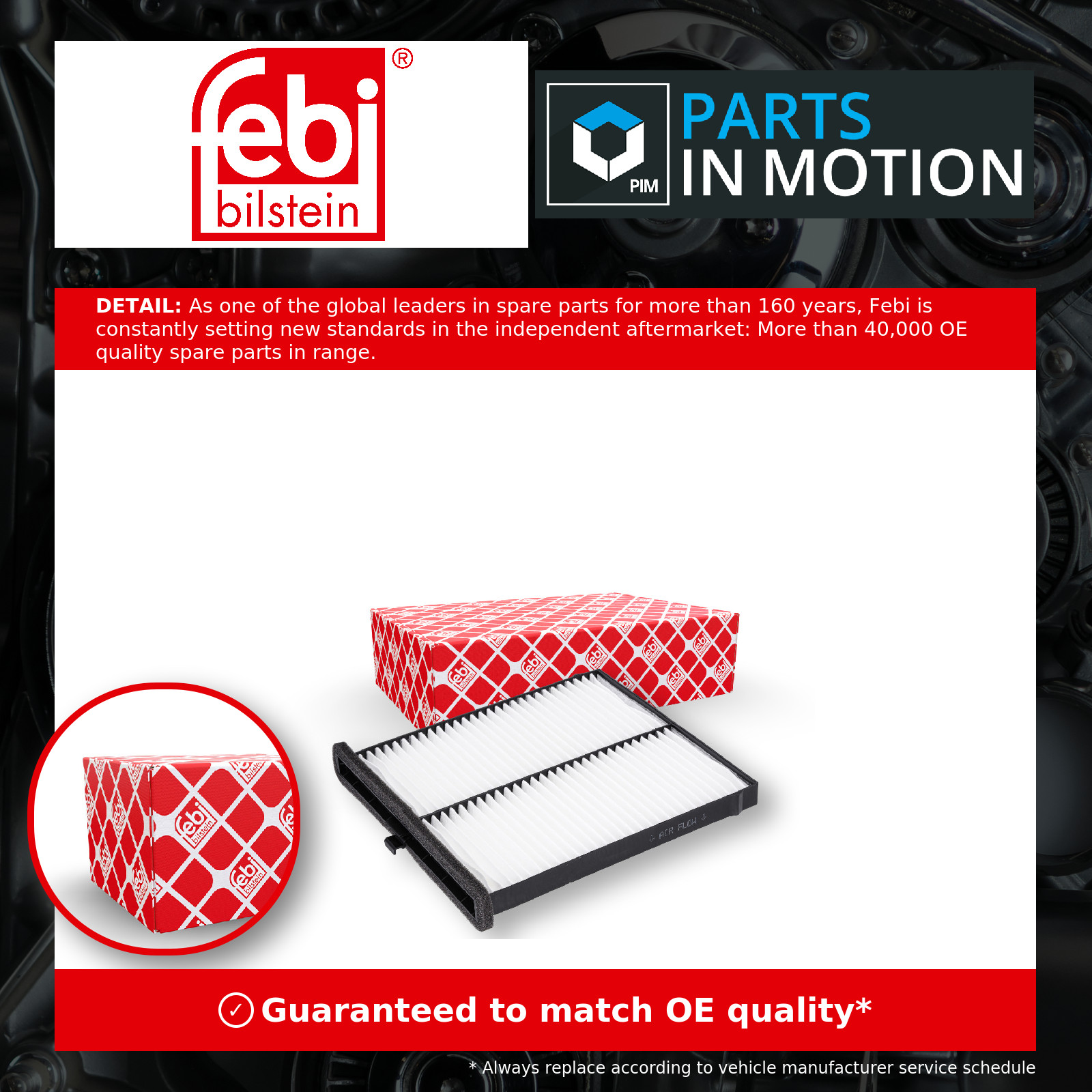 Pollen / Cabin Filter fits MAZDA 6 GJ 2.5 2012 on KD4561J6X KD4561J6X9A Febi New