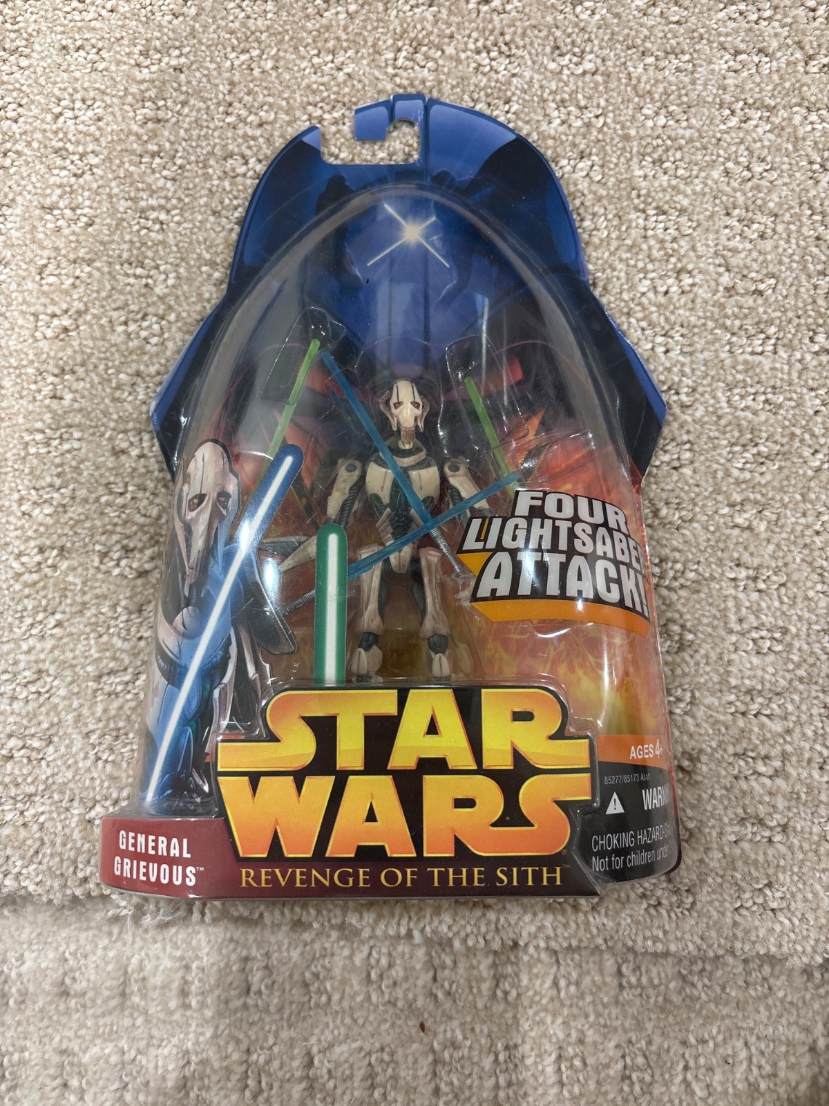Hasbro Star Wars: Revenge of the Sith General Grievous Four Lightsaber Attack...