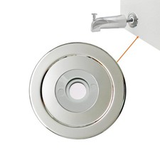 hwalu 1/4" Thick SUS304 Tub Spout Cover Ring, Bathtub Faucet Surround Chrome