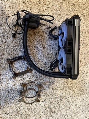 Corsair H100i V2 240mm CPU Liquid Cooler + LL120 RGB Fans Black AM4 AM5 LGA1151