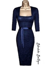 Phase Eight Size UK 14  STUNNING NAVY TABITHA BODYCON COCKTAIL DRESS