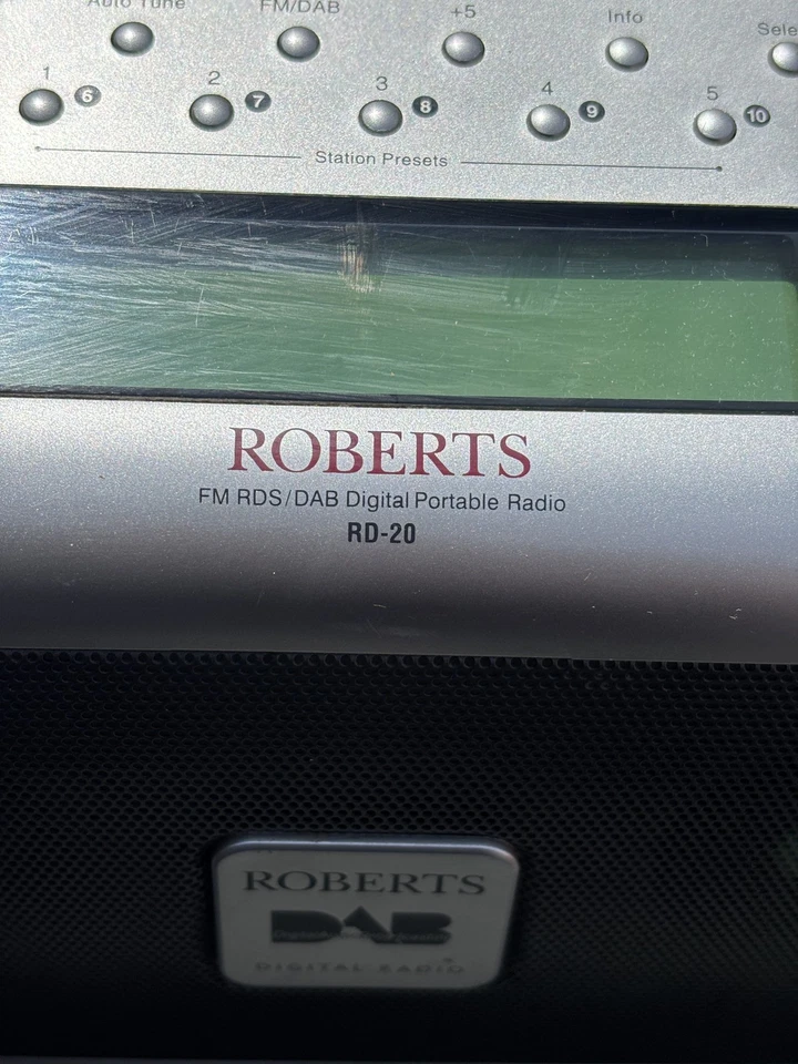 Retro Roberts RD-20 DAB/FM RDS Portable Radio – Stereo Speakers – Tested Working - Image 4 of 4