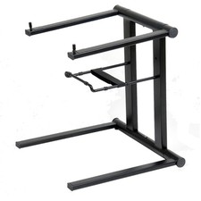Prox T-LPS600B Foldable Portable Laptop Stand W/Adjustable Shelf - Black