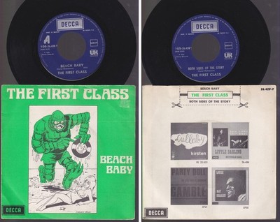 THE FIRST CLASS 45 TOURS SP 7'' BELGIUM *BEACH BABY* *BUBBLEGUM*