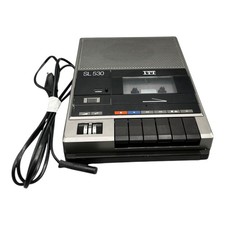 ITT SL 530 Kassettenrecorder Kassettenspieler 1986 Aufnahmefunktion Vintage 220V