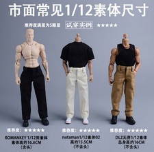 1/12 Scale Straight Leg Pants Trousers Model No Belt Fit 6'' Male Man Action Fig