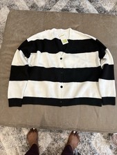Women Sweater Size XL Black and White Soft