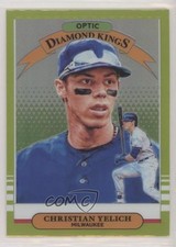 2019 Panini Donruss Optic Diamond Kings Lime Green Prizm Christian Yelich w1s