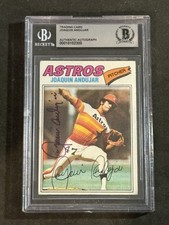 JOAQUIN ANDUJAR 1977 TOPPS SIGNED AUTOGRAPHED ROOKIE CARD BECKETT BAS AUTHENTIC