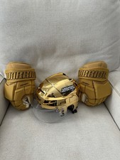 Savannah Ghost Pirates Game Worn Star Wars Gloves And Helmet #24 Will Riedell