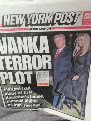 The New York Times Saturday May 23 2026 IVANKA TERROR PLOT
