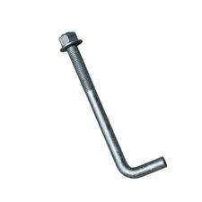 Sandbaggy 1" x 12" Threaded Concrete Anchor L-Bolts - Hot Dipped Galvanized