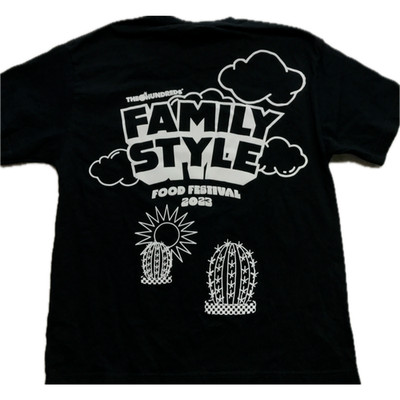 The Hundreds Family Style Festival 2023 VIP Shirt Black M RARE HTF EUC 2 Sided