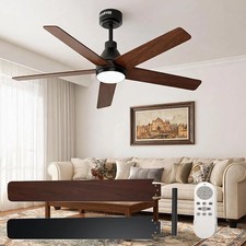 42 Inch Ceiling Fan with Light Remote 6 Speed Reversible DC Motor Living Room