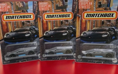 3 Matchbox 2018 Bugatti Divo European Streets New