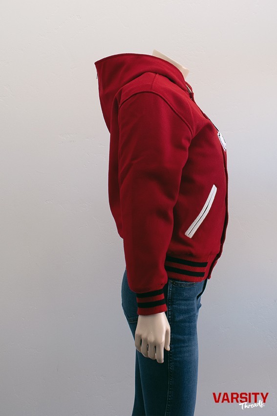 Glee-Inspired Varsity Letterman Jacket | Wool Jacket with Embroidery & Chenille - second product detail image
