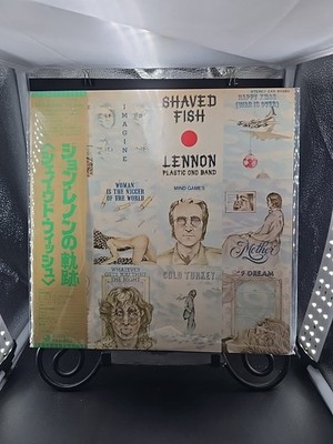 JOHN LENNON SHAVED FISH LP APPLE 1975 JAPAN WITH OBI & INSERT NEAR