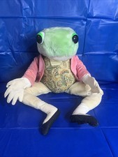 VTG Eden Toys Jeremy Fisher 20" Frog Toad Beatrix Potter Plush Stuffed Animal