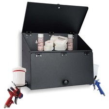 DITKOK Magnetic Booth Box, Double Compartment Cabinet with Two Spray Gun Hang...