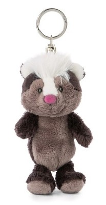 NICI Schlüsselanhänger Stinktier Chiala Skunk 10cm   Kuscheltieranhänger mit Sch