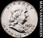 1962-D Silver Franklin Half Dollar - Ch Gem Brilliant Unc++  Lustrous  #G7823