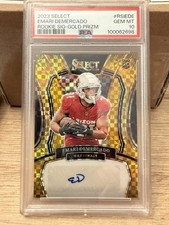 2023 Panini Select Rookie Auto Emari Demercado Gold /10 PSA 10 Pop 1🔥