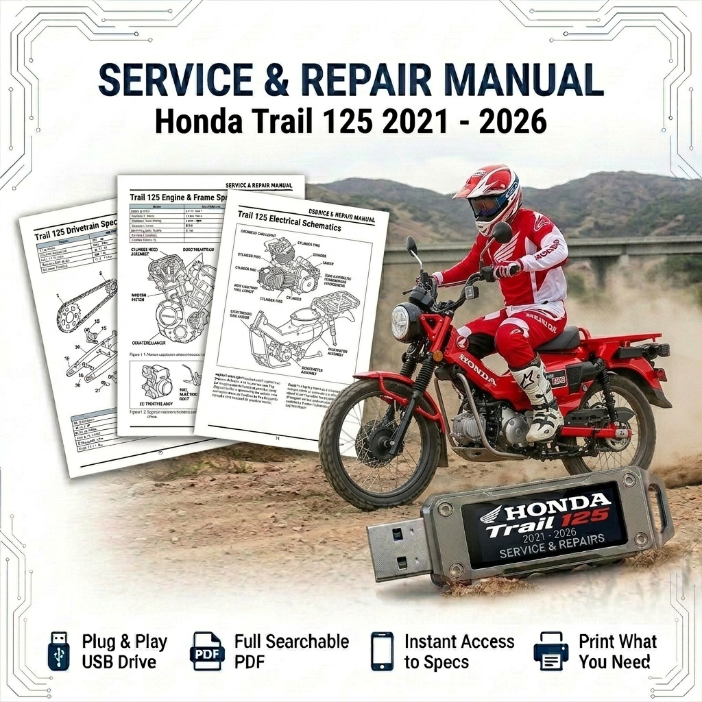 HONDA TRAIL 125 2021 2022 2023 2024 2025 2026 SERVICE REPAIR SHOP