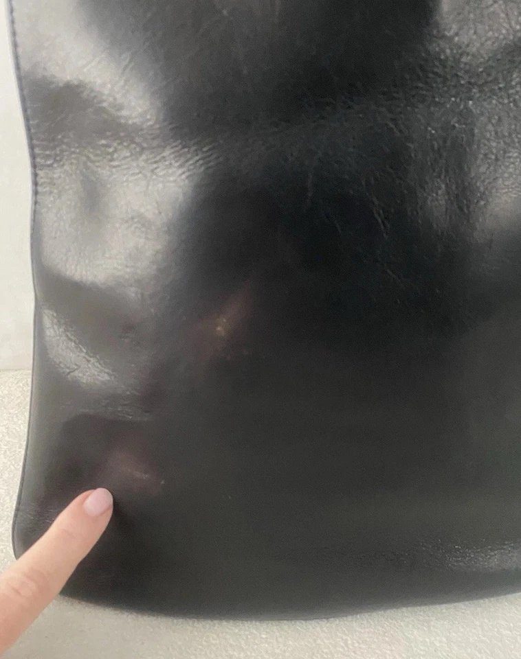 Hobo International Vintage Leather Shoulder Bag Handbag Tote Black PLEASE READ - Image 2 of 4