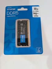 Brand New Sealed Crucial 32GB DDR5 5600MHz SODIMM Laptop RAM SO-DIMM CT32G56C46S