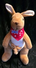 Mother  Child kangaroo Plush Toys Safari World Kangaroo Plushie Pillow Stuffed
