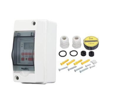 Pool Pump Timer Waterproof Box 7 Day 28 Program Digital LCD Switch - NEW