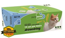 Van Ness Pureness Extra Giant Cat Pan Liners Drawstring 15 Count