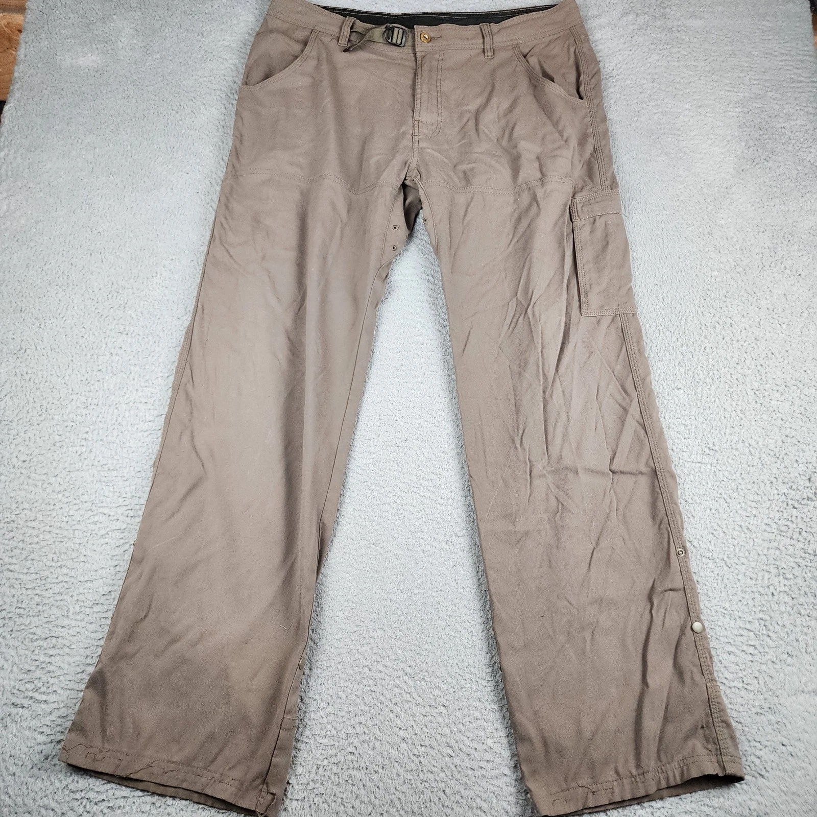 Prana Pants Mens 36 Brown Zion II Straight Fit Outdoors Hiking Fishing
