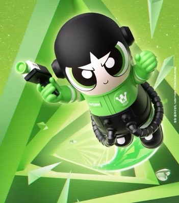 POPMART MEGA SPACE MOLLY 400%+100% The Powerpuff Girl Buttercup