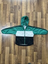 Vintage Kids Jacket Adidas Size 5 Long Sleeve Full Zip Hooded 3 Stripe Jacket