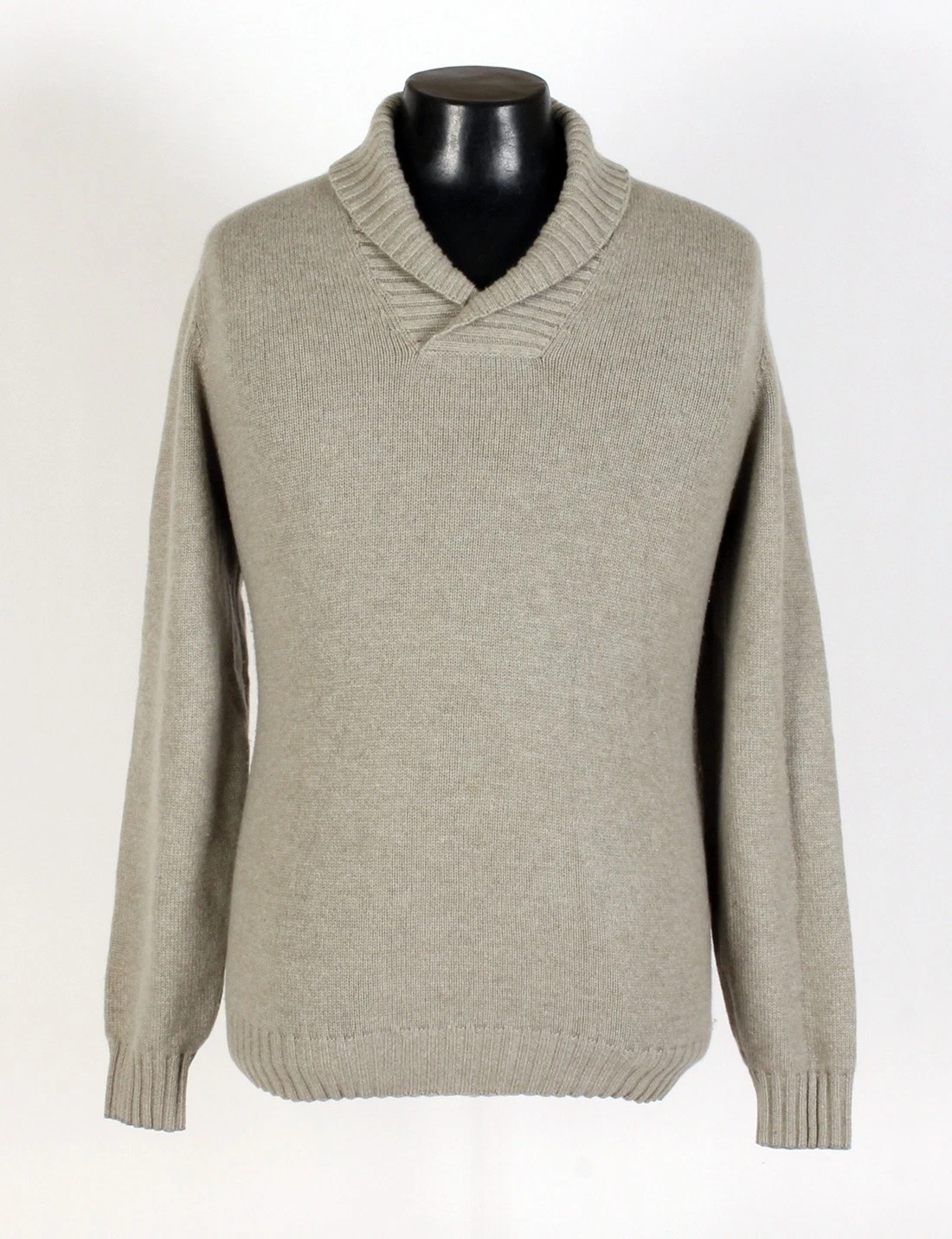 Brunello Cucinelli — Brunello Cucinelli Cashmere Shawl Collar Sweater - Green - L /XL - $2495 Retail