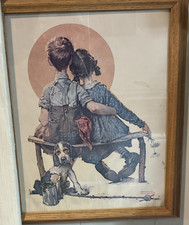 Norman Rockwell Framed Vertical Children Prin...