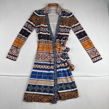 Diane Von Furstenberg New Jeanne Two Wrap Dress 100% Silk Sz 0